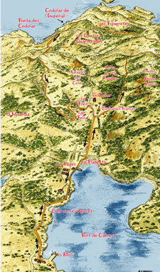 Mapa de l'excursió: La serra des Canal de ses Figueres