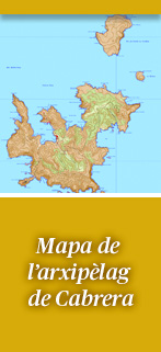 Mapa de l'arxipèlag de Cabrera